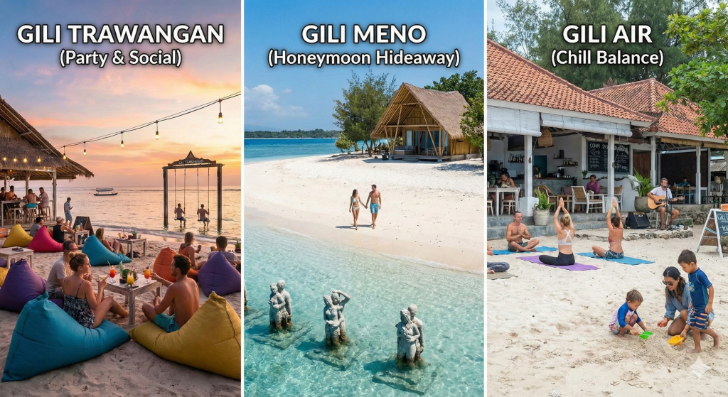Gili meno, Gili terawangan, Gili Air
