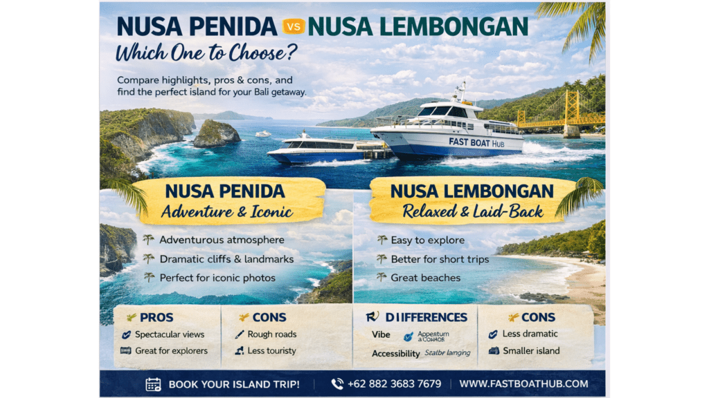 Nusa Penida vs Nusa Lembongan