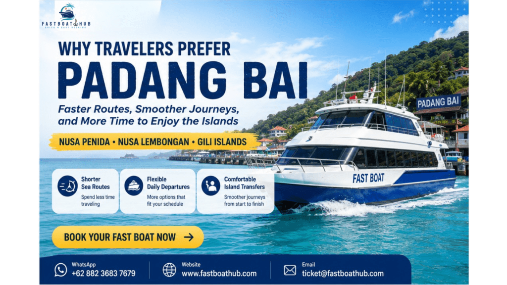 Why Travelers Prefer Fast Boat Departures from Padang Bai